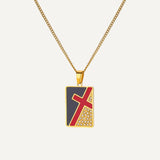 Modern Cross Necklace