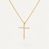 Zircon Cross Necklace