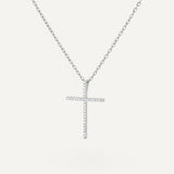 Zircon Cross Necklace