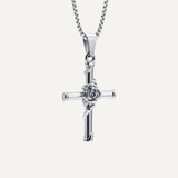 Pink Cross Pendant Necklace