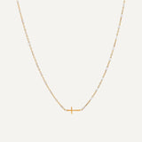 Cross Pendant Choker Necklace