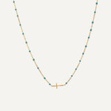 Cross Pendant Choker Necklace