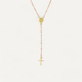 Virgin Mary Cross Pendant Religious Necklace