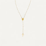 Virgin Mary Cross Pendant Religious Necklace