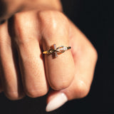Sparkling Love Cross Ring