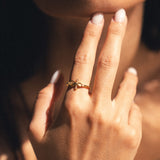 Sparkling Love Cross Ring