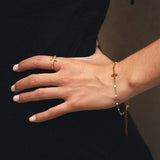 Sparkling Love Cross Ring