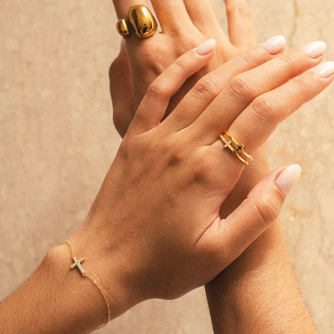 Adjustable Cross Bracelet