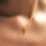 Divine Radiance Cross Necklace