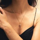 Crowned Cross Necklace