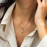 Golden Elegance Cross Necklace