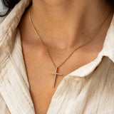 Zircon Cross Necklace