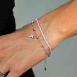 Celestial Shine Cross Bracelet