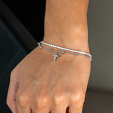 Celestial Shine Cross Bracelet
