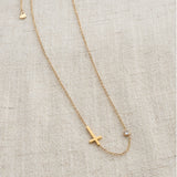 Horizontal Cross Necklace