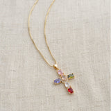 Colorful Cross Necklace