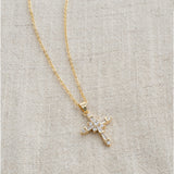 Golden Elegance Cross Necklace
