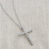 Zirconium Crystal Cross Necklace