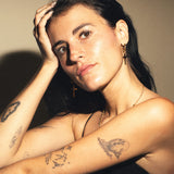 Cross Hoop Earrings