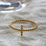Minimalist Cross Ring