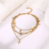 Cross Anklet Chain