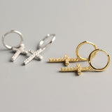 Women’s Dangling Cross Earrings