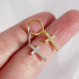 Women’s Dangling Cross Earrings