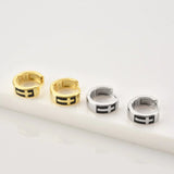 Men’s Silver Cross Earrings