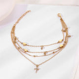 Cross Anklet Chain
