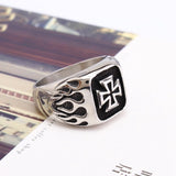 Maltese Cross Signet Ring