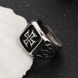 Maltese Cross Signet Ring
