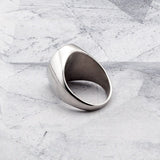 Silver Lorraine Cross Signet Ring