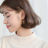 Delicate Cross Earring