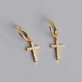 Women’s Dangling Cross Earrings
