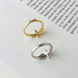 Sparkling Love Cross Ring