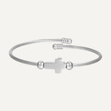 Twisted Cross Bangle | Precious Cross