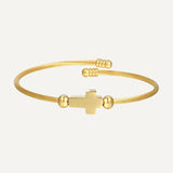 Twisted Cross Bangle | Precious Cross