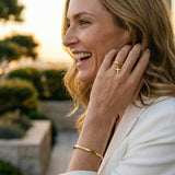 Elegant Cross Ring with Chain