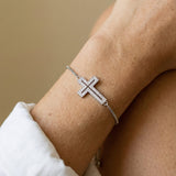 Timeless Elegance Cross Bracelet