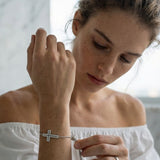 Timeless Elegance Cross Bracelet