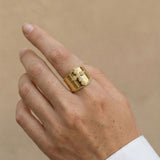 Sculpted Cross Ring