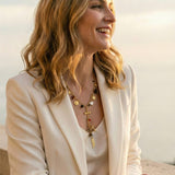 Cross Charm Lariat Necklace