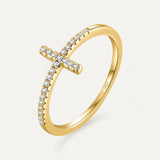 Diamond Cross Ring