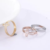 Open Design Cross Ring