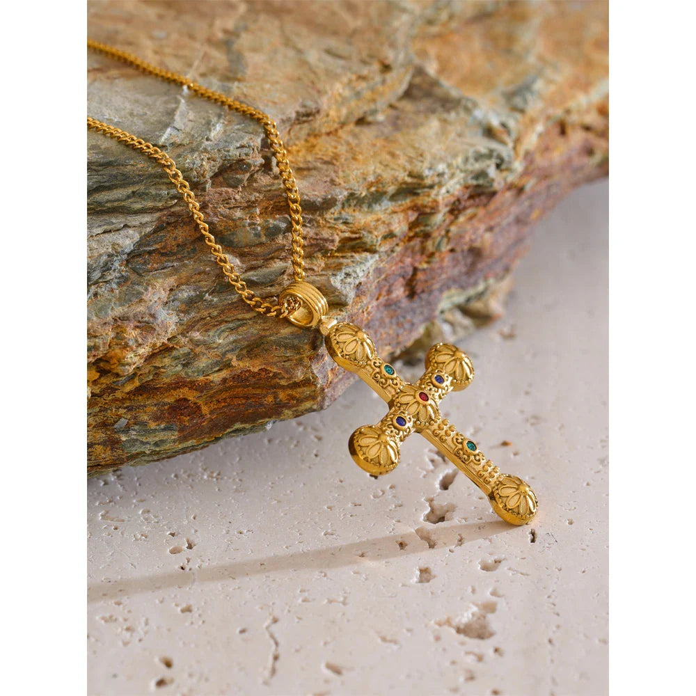 Sacred Heritage Cross Necklace