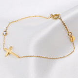 Minimalist Cross Bracelet for Women