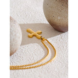 Radiant Gold Cross Necklace
