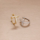 Sparkling Cross Earrings