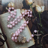 Pink Bead Rosary