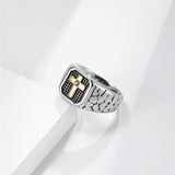 Elegant Cross Ring for Men